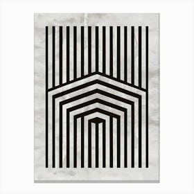 Abstract Striped Pattern Canvas Print