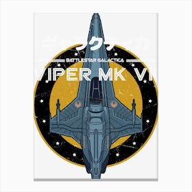 Bsg Viper Mk2 Canvas Print