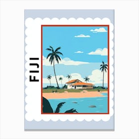 Fiji 2 Travel Stamp Poster Canvas Print