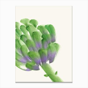 Artichoke Big Veggi Vegetable Watercolor Painting Minimalist Kitchen Print Canvas Print