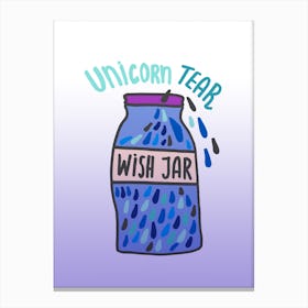 Unicorn Tear Wish Canvas Print