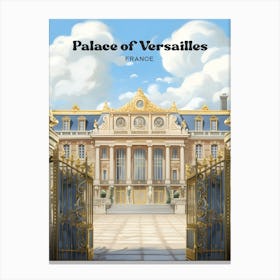 Palace of Versailles Paris France Royal Travel Art Canvas Print