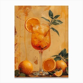 Aperol Spritz Orange 61 Canvas Print