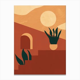 Desert Scene Canvas Print