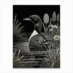 Loons In The Lake Canvas Print