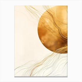 Abstract Painting sun Canvas Print