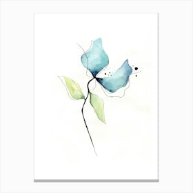 Watercolor Flower 1 Canvas Print