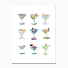 Martini Girls Canvas Print