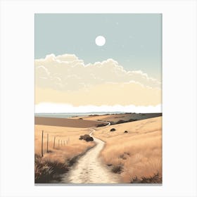 The West Mendip Way England 3 Hiking Trail Landscape Canvas Print