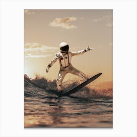 Space Surfer Canvas Print