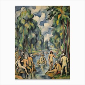 The Great Bathers Paul Czanne Art Print Canvas Print