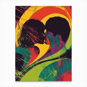 Kissing Canvas Print