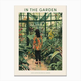 In The Garden Poster Lewis Ginter Botanical Garden Usa 4 Canvas Print