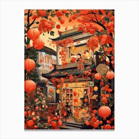 Chinese New Year Decorations 3 Canvas Print