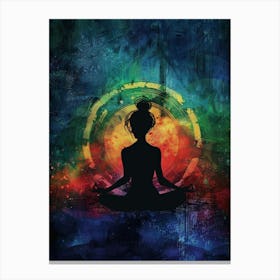 Meditating Woman 13 Canvas Print