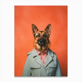 A German Shepherd Print Canvas Print