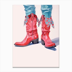 Western Boots Canvas Print