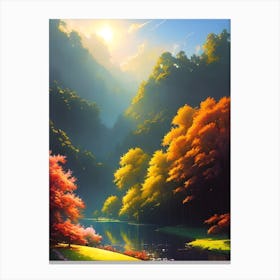 Autumn Trees In The Forest 3 Canvas Print