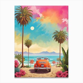 Cali Vibe Art Print 1 Canvas Print