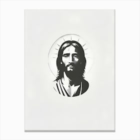 Jesus Face 2 Canvas Print