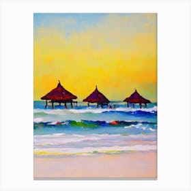 Radisson Beach, Bali, Indonesia Bright Abstract Canvas Print