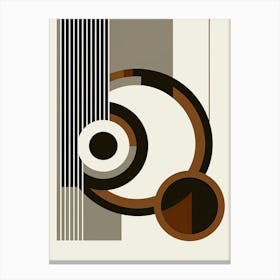 Prague Proportionscape Minimalist Bauhaus Canvas Print