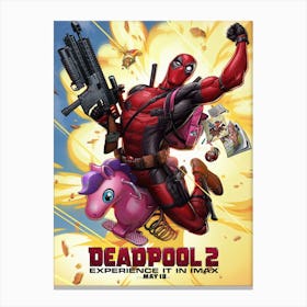 Movie Cover Deadpool 2 Canvas Print