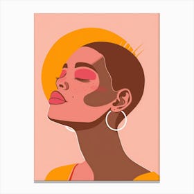 Illustration Of A Woman 4 Canvas Print