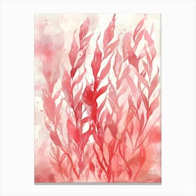 Watercolor Seaweed 4 Canvas Print