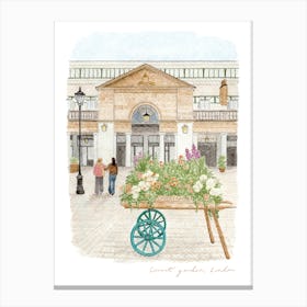 Covent Garden Flower Market, London Canvas Print