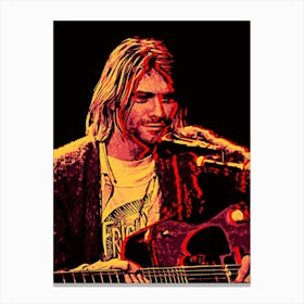 kurt cobain Nirvana music band Canvas Print