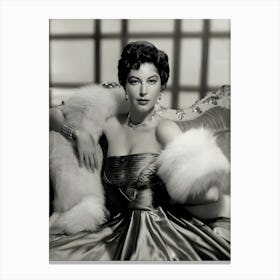 Portrait Of Ava Gardner Canvas Print