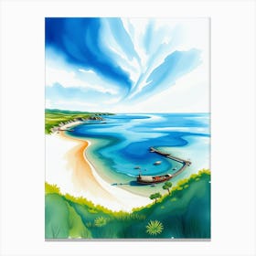 Watercolor Seascape 2 Canvas Print