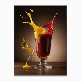 Juice Splash Canvas Print