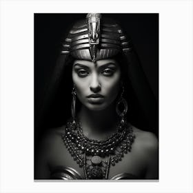 Black And White Photograph Of Cleopatra Canvas Print
