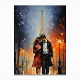 Romantic Corners: Paris in Oil and Color Canvas Print