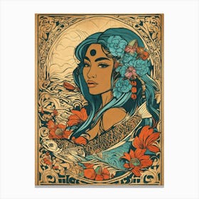 Aphrodite Boho Canvas Print