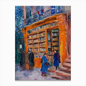 Paris Book Nook Bookshop 2 Canvas Print