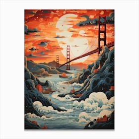 Icon of Innovation: Golden Gate Bridge's Skyline Canvas Print