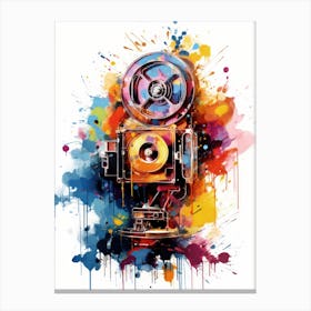 Abstract Movie machine Painting Canvas Print