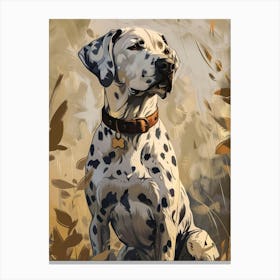 Dalmatian Precisionist Illustration 2 Canvas Print