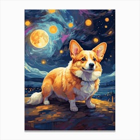 Corgi Art Canvas Print