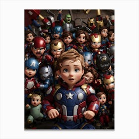 Baby Avengers Canvas Print