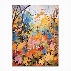 Autumn Gardens Painting Royal Botanic Garden Melbourne 4 Canvas Print