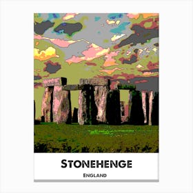 Stonehenge, Monument, Landmark, Art, Wall Print Canvas Print