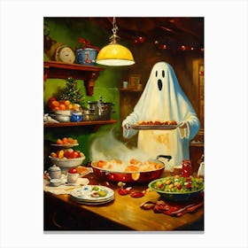 Ghost In The Kitchen Canvas Print