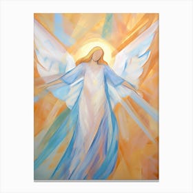 Abstract Angel Of Intuition A Spiritual Connection Canvas Print