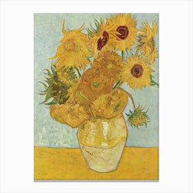 Vincent Van Gogh, Sunflowers, Third Version, 1888. Canvas Print