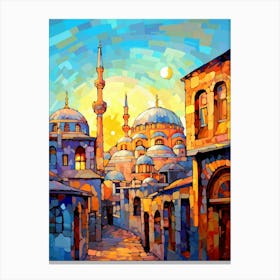 Hagia Sophia Ayasofya Pixel Art 1 Canvas Print