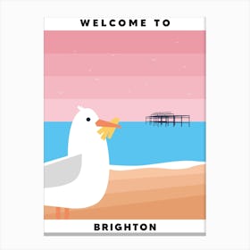 Welcome Ot Brighton Canvas Print